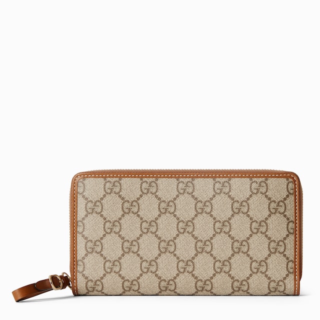 バンブー付き ジップアラウンドウォレットピンク レザー | GUCCI公式