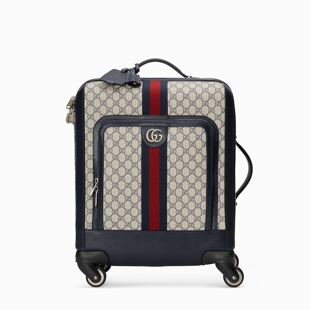 GUCCI グッチ コンビ素材大容量スーツケース ブラック GUCCI（グッチ）の「Gucci Monogram GG trolley suitcase