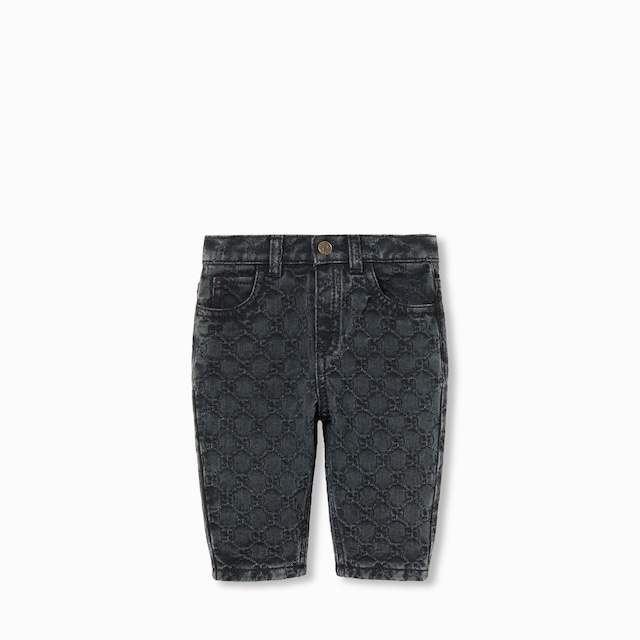 Baby GG denim jacquard trouser