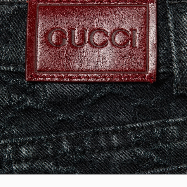 Baby GG denim jacquard trouser