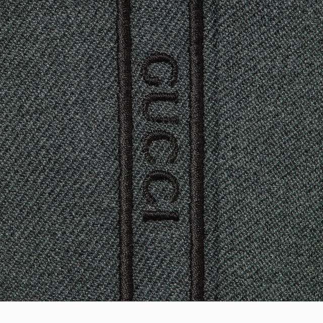 Baby embroidered wool twill pant