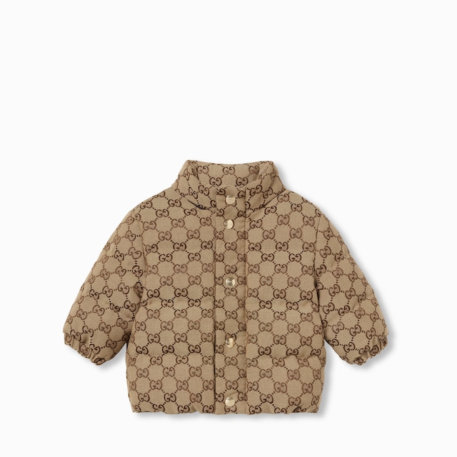 Baby GG canvas padded jacket