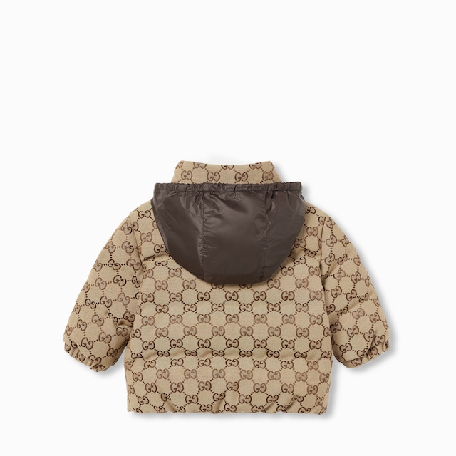 Baby GG canvas padded jacket