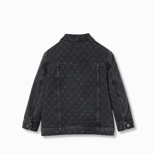 Children's GG denim jacquard jacket