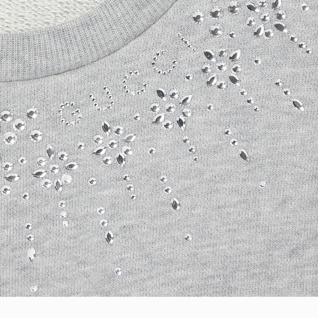 Children's embroidered cotton sweatshirt
