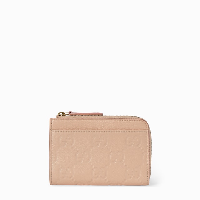 GUCCI◆〔GGエンブレム〕ジップ カードケース◆ユニセックスで GGエンブレム〕ジップ カードケースブラック レザー | GUCCI公式