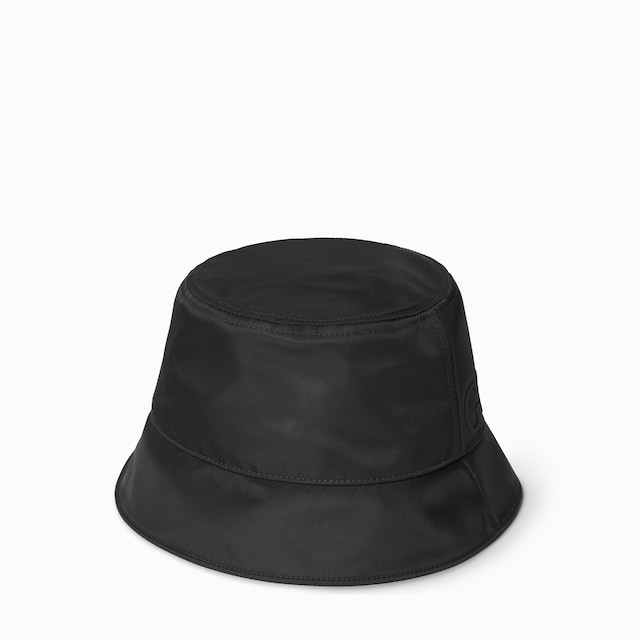 Nylon bucket hat with Gucci logo