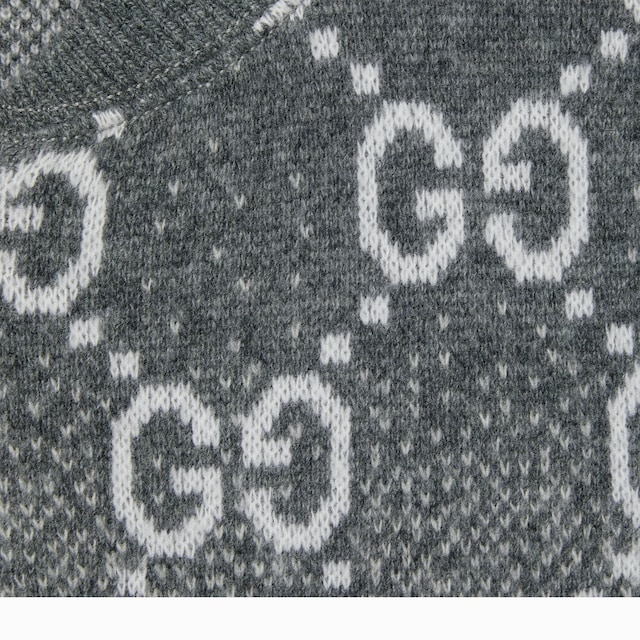 Children's GG wool jacquard cardigan