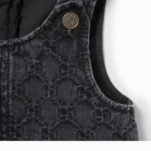Baby GG denim jacquard dress