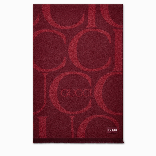 Gucci羊毛结子绒盖毯
