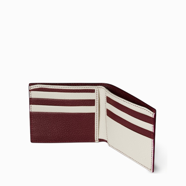 Cartera con dos pliegues bicolor