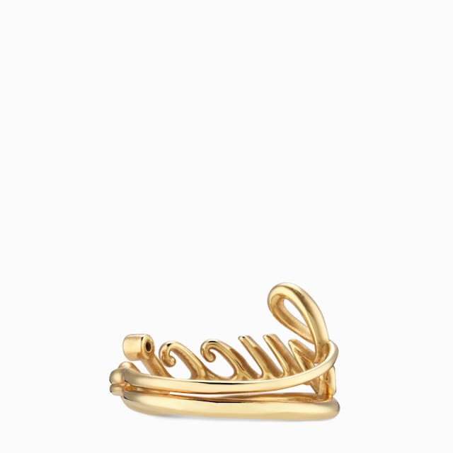 Wide ring with Gucci script