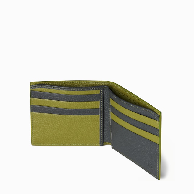 Portafoglio bi-fold bicolore