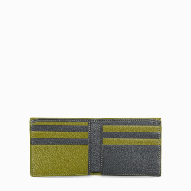 Portafoglio bi-fold bicolore