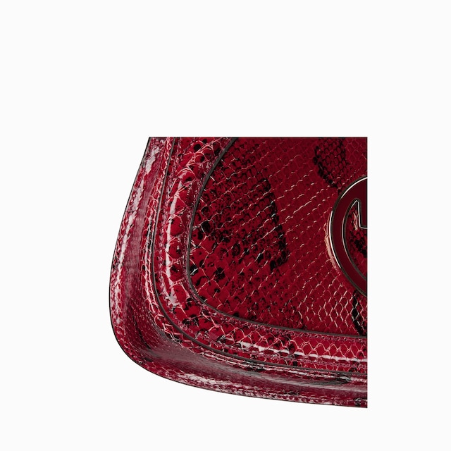 Sac à épaule Gucci Blondie en python taille moyenne