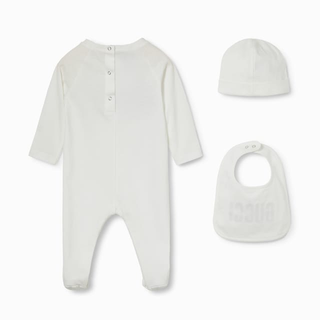 Baby printed three-piece gift set