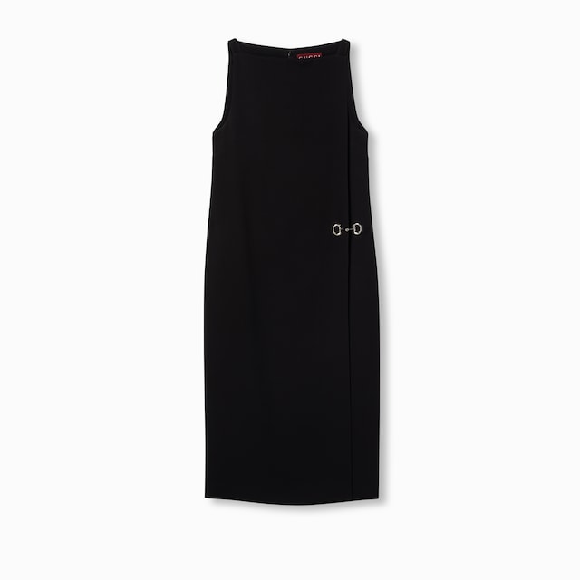 Heavy viscose sable Horsebit dress