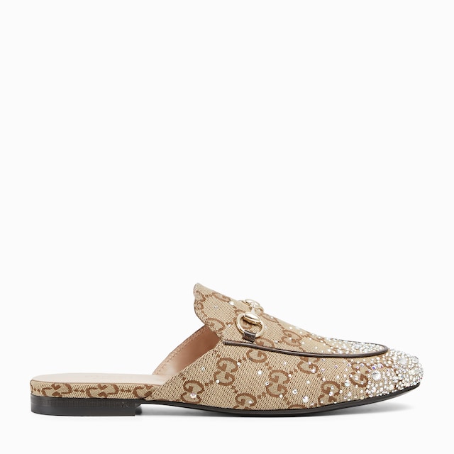Women's Princetown slipper with crystal Horsebit