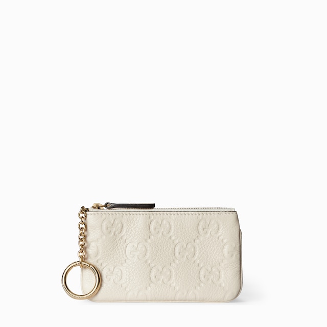 【美品】　GUCCI ダブルGキーケース　ベージュ&ホワイト グッチレディース 財布・小物ダブルG キーケース | GUCCI公式