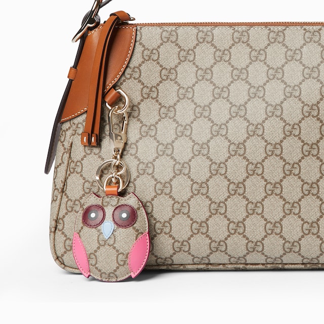 Owl-shaped bag charm