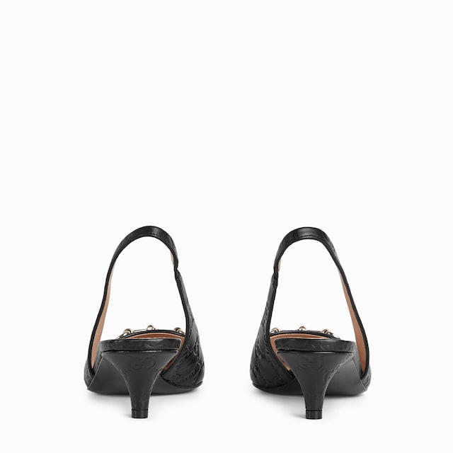 Women's slingback pump with Horsebit