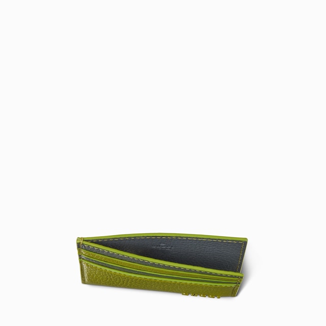 Bi-colour card case with Gucci logo