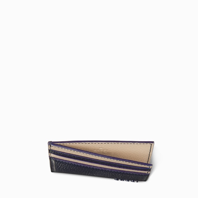 Bi-colour card case with Gucci logo
