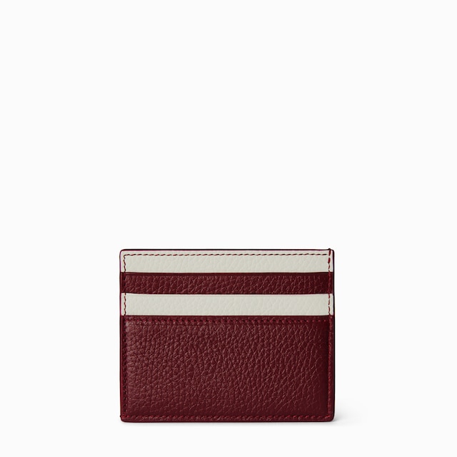 Bi-colour card case with Gucci logo