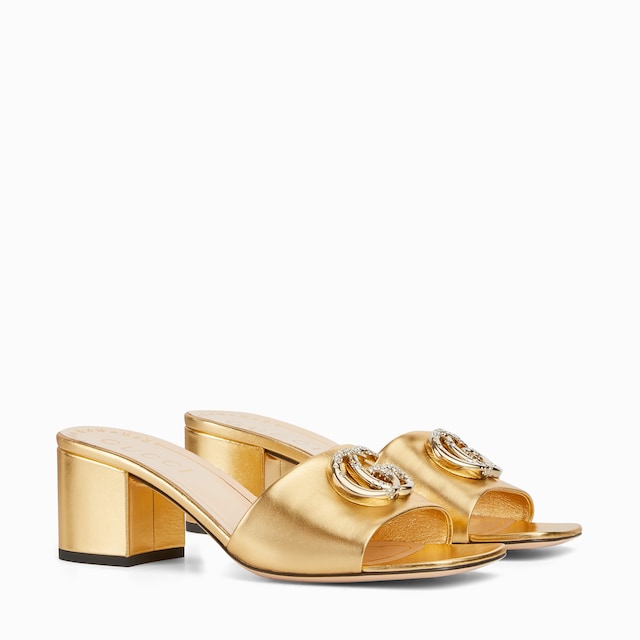 Women's slide sandal with Double G