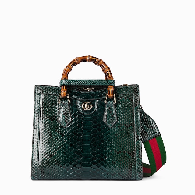 Средняя сумка-тоут Gucci Diana из кожи питона
