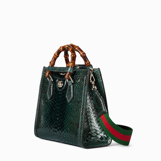 Средняя сумка-тоут Gucci Diana из кожи питона