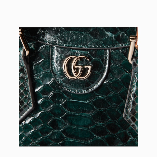 Средняя сумка-тоут Gucci Diana из кожи питона