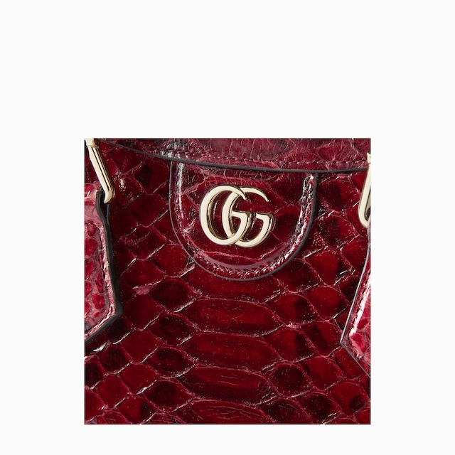Миниатюрная сумка-тоут Gucci Diana из кожи питона