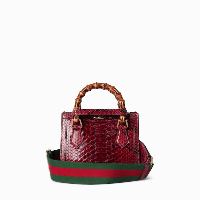 Gucci Diana mini python tote bag