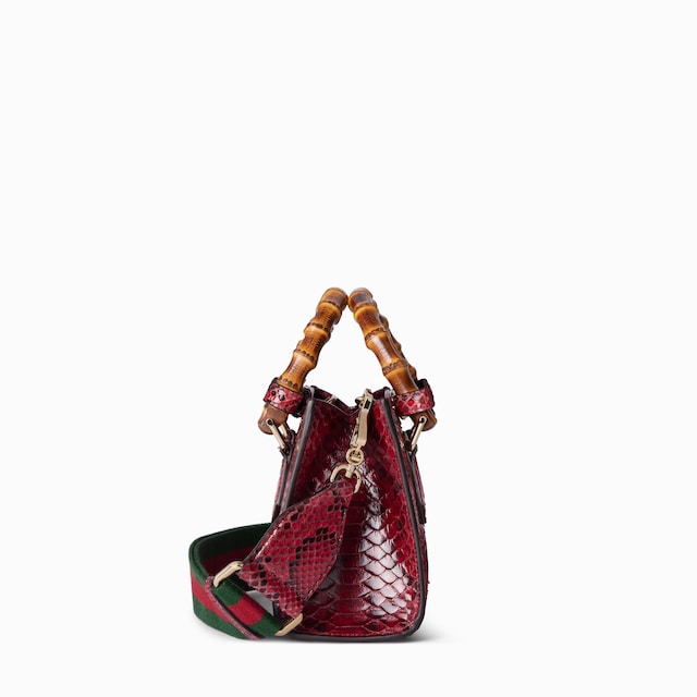 Gucci Diana mini python tote bag