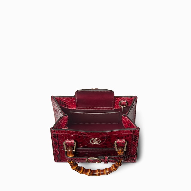 Gucci Diana mini python tote bag