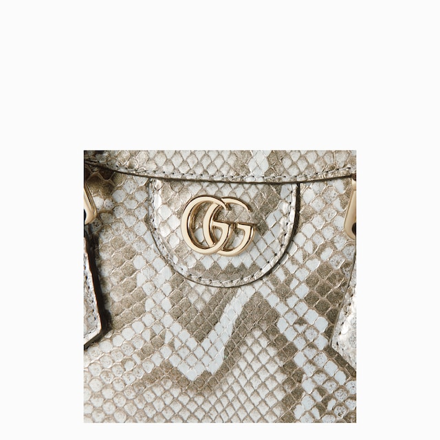 Миниатюрная сумка-тоут Gucci Diana из кожи питона