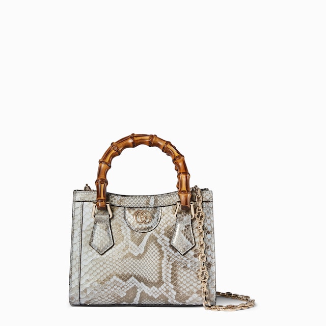 Gucci Diana python small tote bag