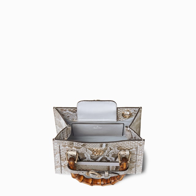 Gucci Diana python small tote bag