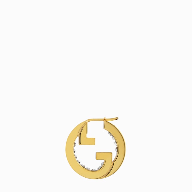 Gucci Blondie crystal hoop earrings