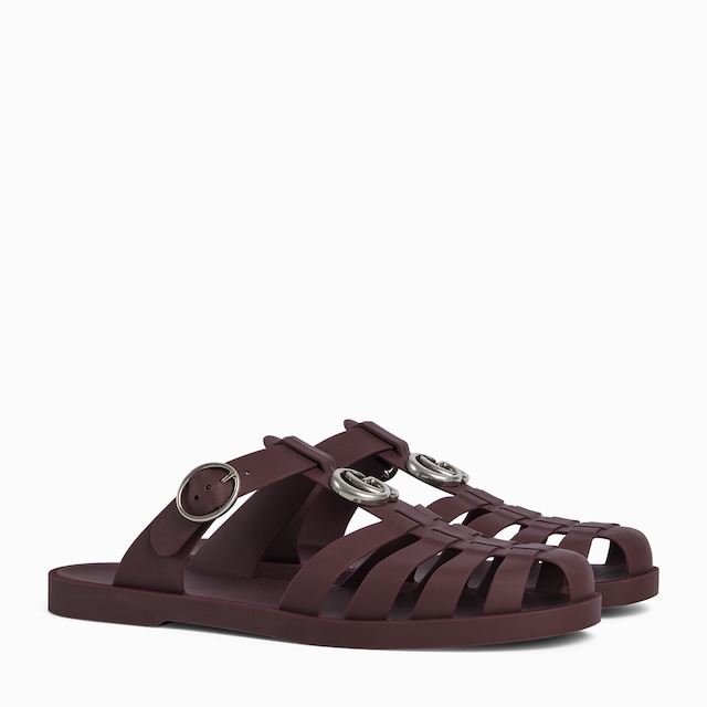 Men's sandal with Double G