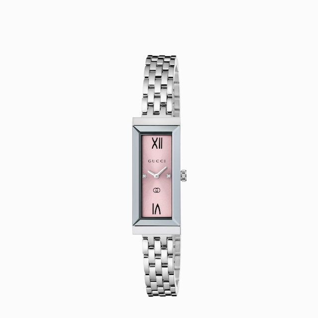 G-Frame watch, 14x18mm in steel | GUCCI® US
