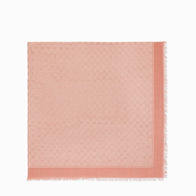 Laminated GG wool shawl