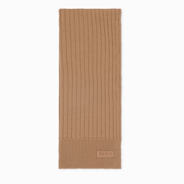 Knit wool scarf