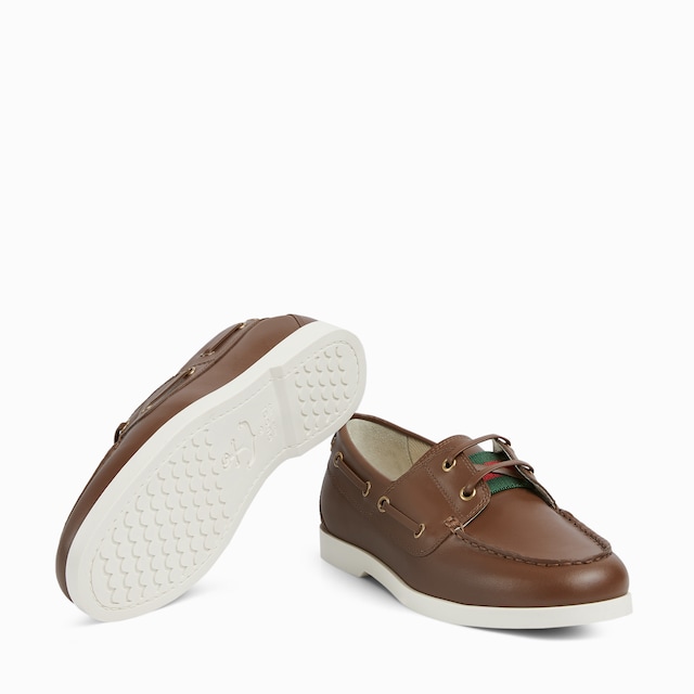 Children's boat shoe with Web