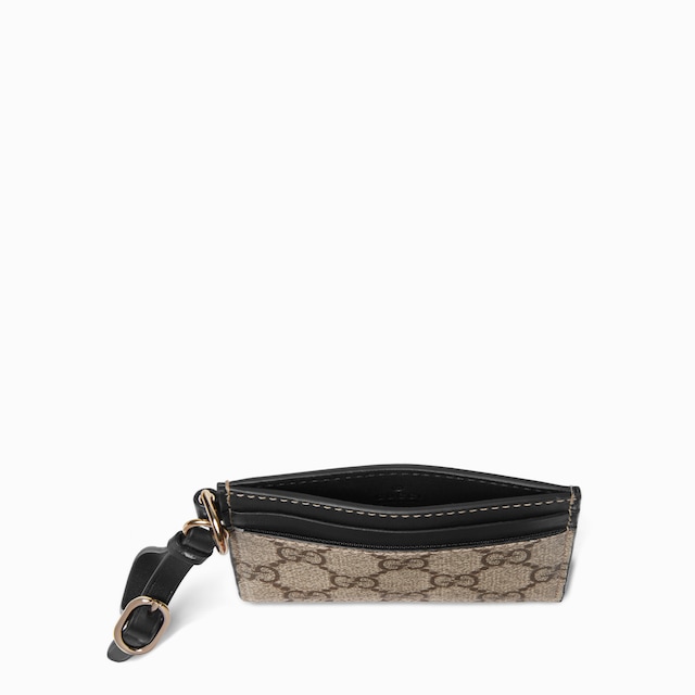 GG Emblem card case with strap