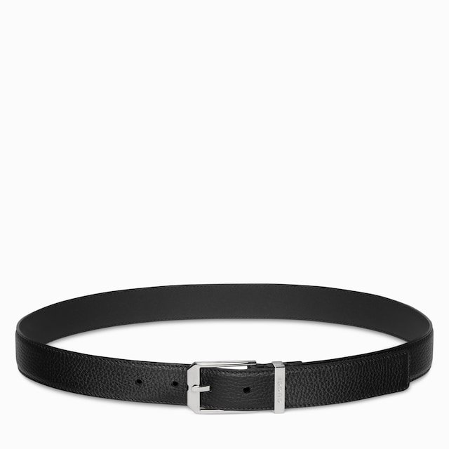 Belt with rectangular buckle