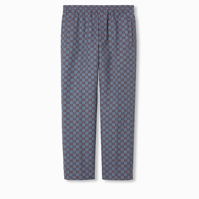 GG pied-de-poule wool leisure pants