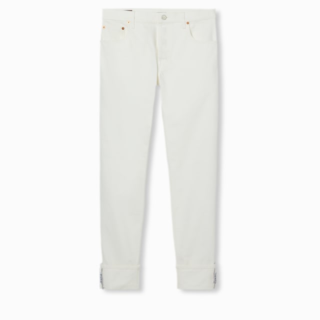 Tapered fit denim pants