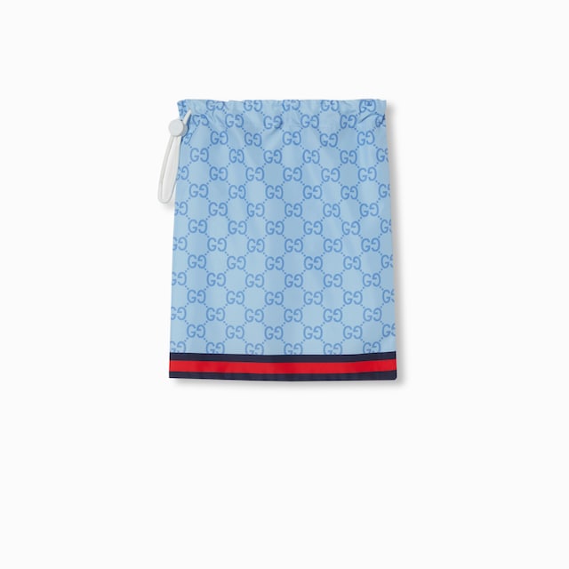 Printed poplin tech swim shorts